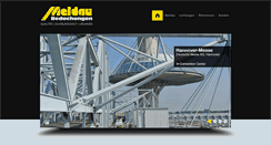 Desktop Screenshot of meldau-bedachungen.de