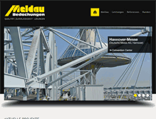 Tablet Screenshot of meldau-bedachungen.de